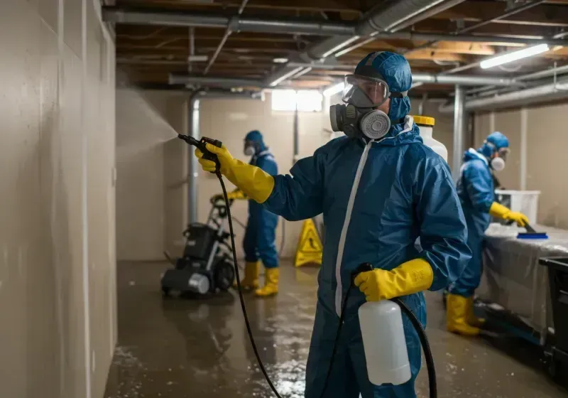 Basement Sanitization and Antimicrobial Treatment process in Mankato, MN